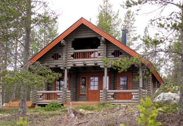 Дома из бревна в финском стиле