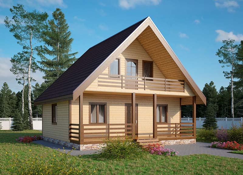 Недорогие деревянные каркасные дома 